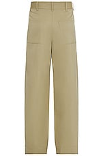 Bottega Veneta Grain De Poudre Stretch Trouser in Travertine, view 2, click to view large image.