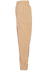 Bottega Veneta Tech Nylon Trousers in Sesame, view 3, click to view large image.