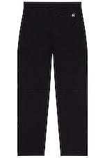 Bottega Veneta Light Cotton Canvas Trouser in Black, view 2, click to view large image.