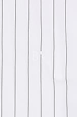 Bottega Veneta Fine Pinstripe Shirt in White & Black, view 3, click to view large image.