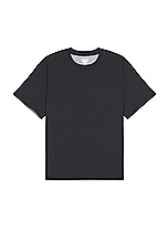 Bottega Veneta Double Layer T-Shirt in Shadow, view 1, click to view large image.