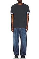 Bottega Veneta Double Layer T-Shirt in Shadow, view 5, click to view large image.