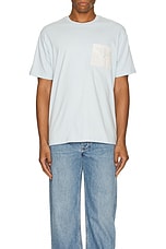 Bottega Veneta Jersey T-shirt With Notebook Pocket in Bubble, view 4, click to view large image.