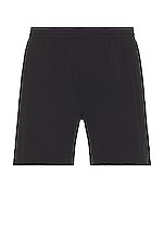 Bottega Veneta Long Boxer Swim Shorts in Black, view 1, click to view large image.