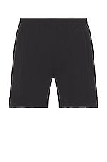 Bottega Veneta Long Boxer Swim Shorts in Black, view 2, click to view large image.