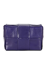 Bottega Veneta Card Case With Strap in Unicorn & Silver, view 2, click to view large image.