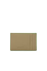 Bottega Veneta Casette Credit Card Case in Taupe Parakeet & Taupe Silver, view 2, click to view large image.