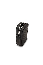 Bottega Veneta Structured Phone Pouch in Black Silver, view 4, click to view large image.