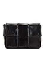 Bottega Veneta Candy Cassette Bag in Black & Silver, view 2, click to view large image.