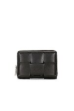 小物 BOTTEGA VENETA   COIN CASE Bottega Veneta Coin Case Intrecciato Leather Black Coin