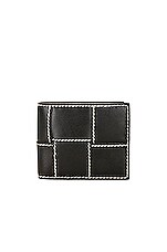 折りたたみ財布 BOTTEGA VENETA Cassette Folding Wallet Black 679847VBWD28803 Bottega Veneta Black Cassette Bi-Fold Wallet Bottega Veneta