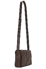 Bottega Veneta Medium Cassette Urban Leather Wave in Light Brown & Silver, view 3, click to view large image.