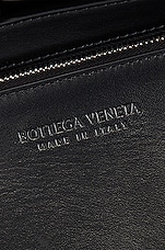 Bottega Veneta Intreccio Urban Speed Borsa in Black & Silver, view 5, click to view large image.