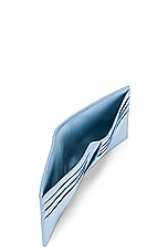 Bottega Veneta Cassette Bi Fold Wallet Nappa Denim Print in Blue Melange, & Ice, view 5, click to view large image.