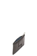 Bottega Veneta Cassette Zipped Card Case in Light Graphite, view 4, click to view large image.
