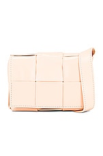 Bottega Veneta Card Case With Strap in Melon Washed & Silver, view 1, click to view large image.
