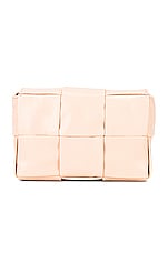 Bottega Veneta Card Case With Strap in Melon Washed & Silver, view 2, click to view large image.