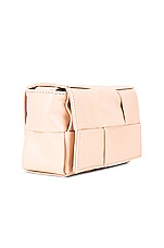 Bottega Veneta Card Case With Strap in Melon Washed & Silver, view 3, click to view large image.