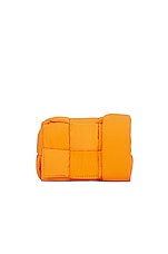 Bottega Veneta Borsa Belt Bag in Tangerine & Silver, view 1, click to view large image.