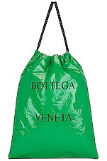 Bottega Veneta Borsa Dust Bag in Parakeet & Black, view 1, click to view large image.