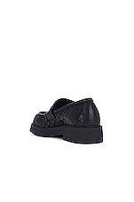 Bottega Veneta Deep Calf Loafer in Black, view 3, click to view large image.