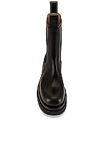 Bottega Veneta Chelsea Boot in Black, view 4, click to view large image.