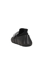 Bottega Veneta Lace Up Sneaker in Black, view 3, click to view large image.