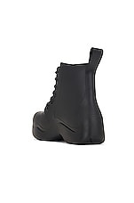 Bottega Veneta Puddle Lace-Up Ankle Boot in Black, view 3, click to view large image.