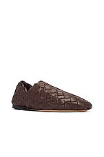 Bottega Veneta Lagoon Slipper in Dark Chestnut, view 2, click to view large image.