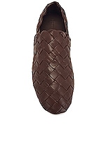 Bottega Veneta Lagoon Slipper in Dark Chestnut, view 4, click to view large image.