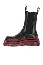 Bottega Veneta Tire Chelsea Boot in Black & CH, view 5, click to view large image.