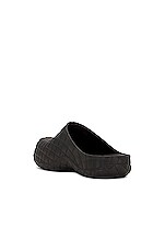 Bottega Veneta Beebee Clog Sandal in Black, view 3, click to view large image.
