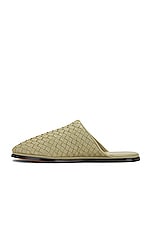 Bottega Veneta Open Back Slipper in Travertine, view 5, click to view large image.