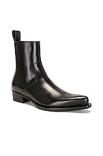 Bottega Veneta Ripley Ankle Boot in Black, view 2, click to view large image.