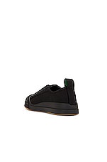 Bottega Veneta Vulcan Low Top Sneaker in Black, view 3, click to view large image.