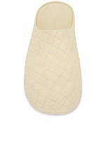 Bottega Veneta Beebee Clog Sandal in Seal Salt, view 4, click to view large image.