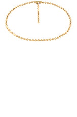 Bottega Veneta Round Metal Chain Belt in Oro, view 1, click to view large image.