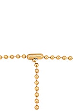 Bottega Veneta Round Metal Chain Belt in Oro, view 2, click to view large image.