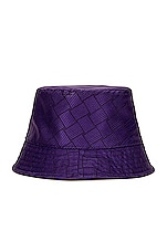 Bottega Veneta Intreccio Jacquard Nylon Hat in Unicorn, view 1, click to view large image.