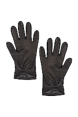 Bottega Veneta Soft Nappa Intreccio Gloves in Fondant, view 2, click to view large image.