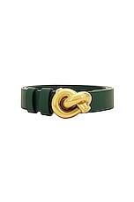 Bottega Veneta Pendant Belt in Emerald Green, view 3, click to view large image.