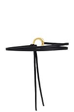 Bottega Veneta Knot Belt in Black & Muse Brass, view 2, click to view large image.