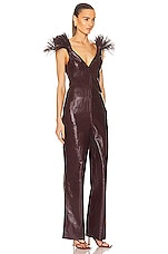 Bottega Veneta Jumpsuit in Ox Blood, view 2, click to view large image.