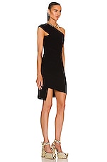 Bottega Veneta Rib Spiral Dress in Black, view 2, click to view large image.