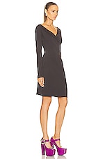 Bottega Veneta Long Sleeve Mini Dress in Fondant, view 2, click to view large image.