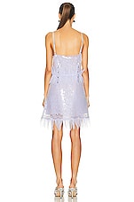 Bottega Veneta Sequin Mini Dress in Wisteria, view 3, click to view large image.
