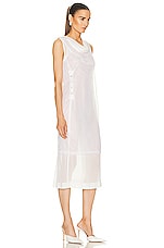 Bottega Veneta Double Layer Dress in Chalk, view 2, click to view large image.