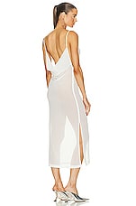 Bottega Veneta Light Cotton Gauze Dress in Chalk, view 5, click to view large image.