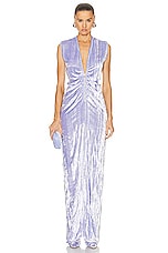 Bottega Veneta Zip Long Dress in Amethyst, view 1, click to view large image.
