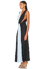 Bottega Veneta Jersey Long Dress in Fondant & Iceberg, view 3, click to view large image.